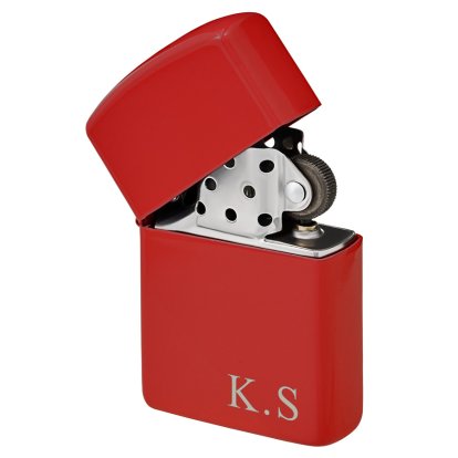 Personalised Red Lighter - Initials