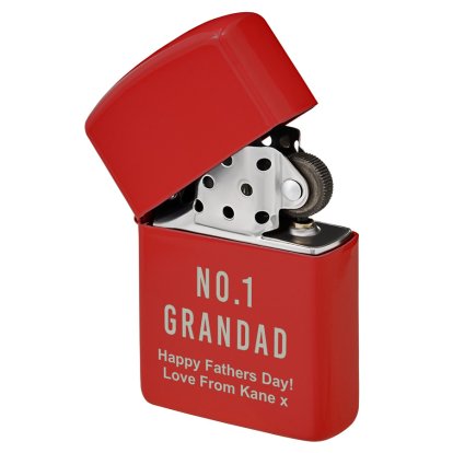 Personalised Red Lighter - No 1