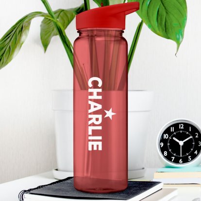Personalised Red Sports Bottle 