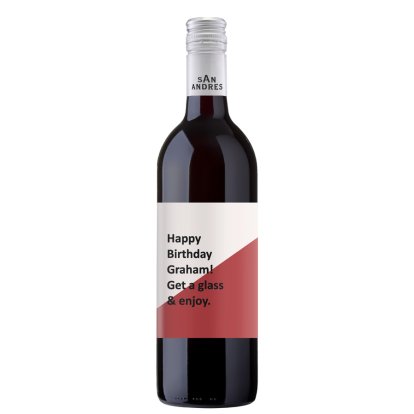 Personalised Red Wine - Any Special Message