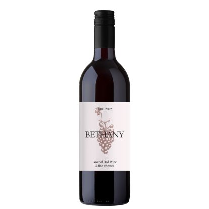 Personalised Red Wine - Name & Message