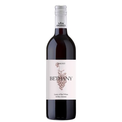 Personalised Red Wine - Name & Message