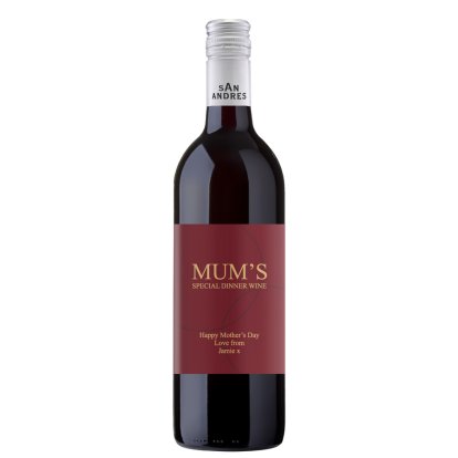 Personalised Red Wine - Name & Special Message 