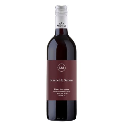 Personalised Red Wine - Special Couple