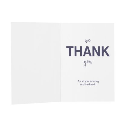 Personalised Retirement Message Card - We Thank You