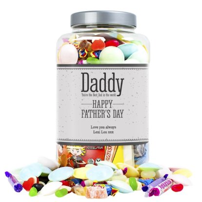 Personalised Retro Sweet Shop Jar - Father's Day Classic 