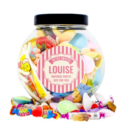 Personalised Retro Sweets - Classics Jar