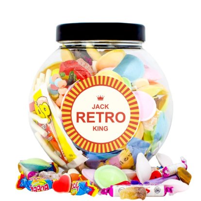 Personalised Retro Sweets - Retro King Jar