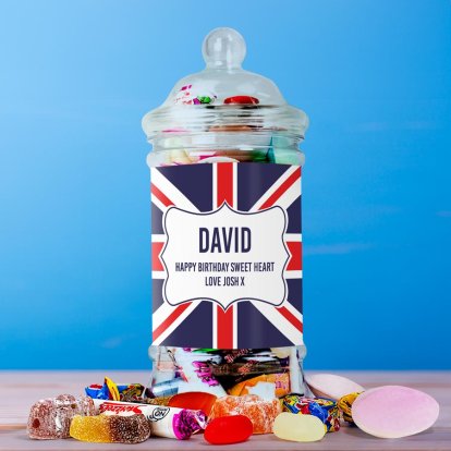 Personalised Retro Sweets - Victorian Great British Jar