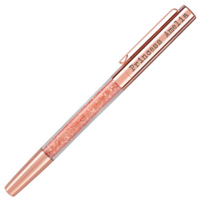Personalised Rose Gold Crystal Pen