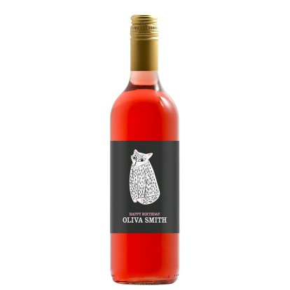 Personalised Rose Wine - Foxy Nights