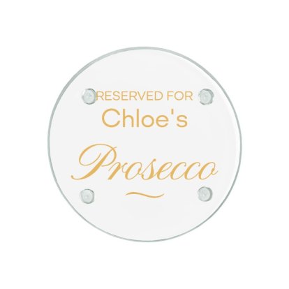 Personalised Round Glass Coaster - Reserved For …