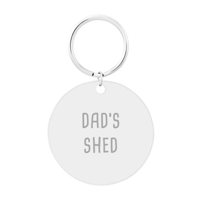 Personalised Round Keyring - Dad's