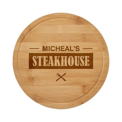 Personalised Round Steak Board