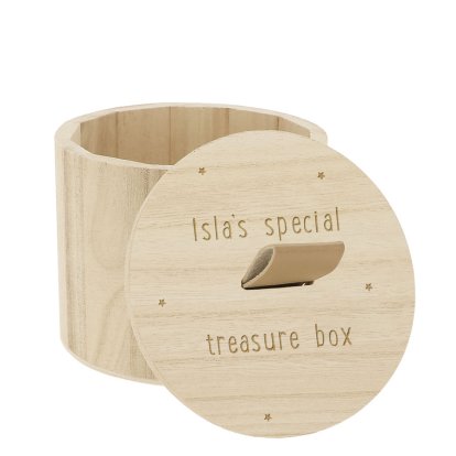 Personalised Round Trinket Box - Special Things 