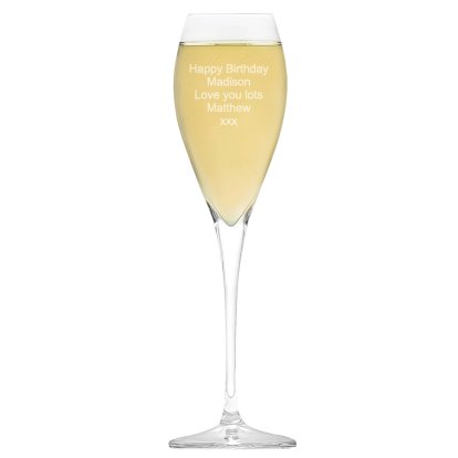 Personalised Royal Champagne Glass - Any Message