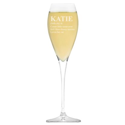 Personalised Royal Champagne Glass - Definition