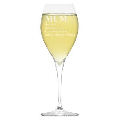 Personalised Royal Wine Glass - Definition