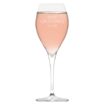 Personalised Royal Wine Glass - Message