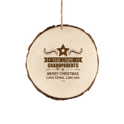 Personalised Rustic Christmas Decoration - The Best