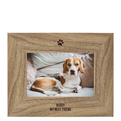 Personalised Rustic Pet Photo Frame