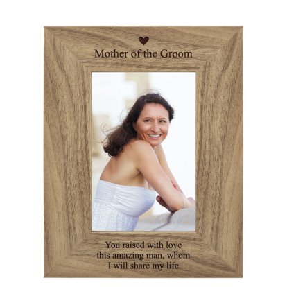 Personalised Rustic Photo Frame - Mother of the Groom & Bride