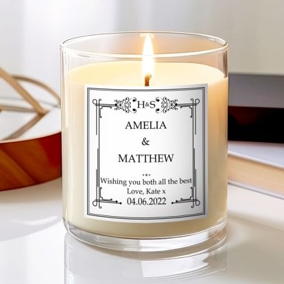 Personalised Scented Candle - Classic Frame Design