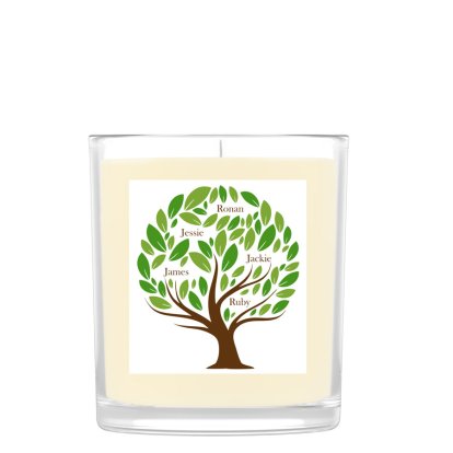 Personalised Scented Candle - Family Tree