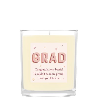 Personalised Scented Candle for Graduates