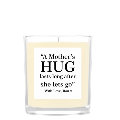 Personalised Scented Candle - Mother's Hug