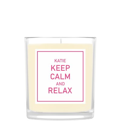 Personalised Scented Candle - Keep Calm