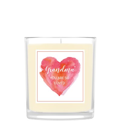 Personalised Scented Candle - Love Heart