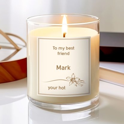 Personalised Scented Candle - Vanilla