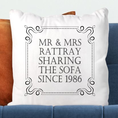 Personalised Sharing Since Cushion Cover