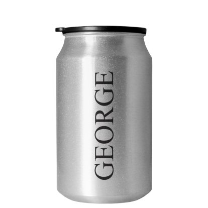 Personalised Silver Travel Can - Any Name