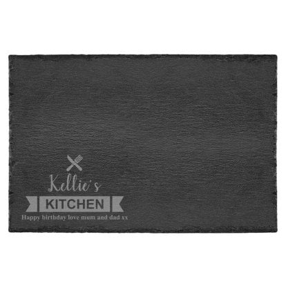 Personalised Slate Board - My Kitchen