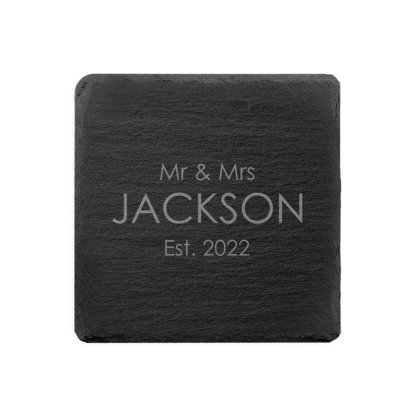 Personalised Slate Coasters for Couples