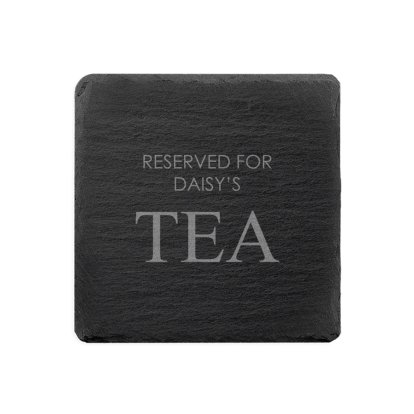 Personalised Slate Coasters - Reserved For