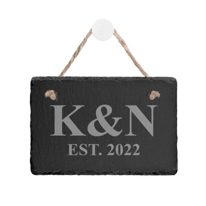 Personalised Slate Sign for Couples