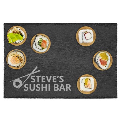 Personalised Slate Sushi Serving Board