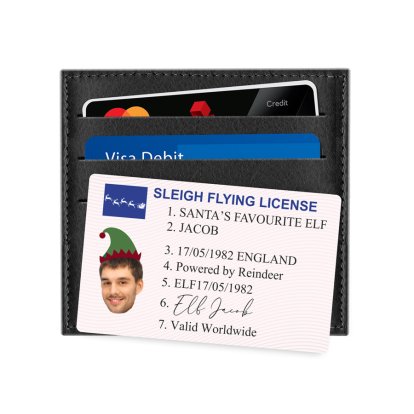 Personalised Sleigh Flying License