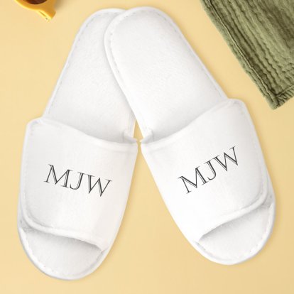 Personalised Slippers - Initials