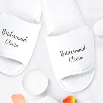 Personalised Slippers - Wedding Members 
