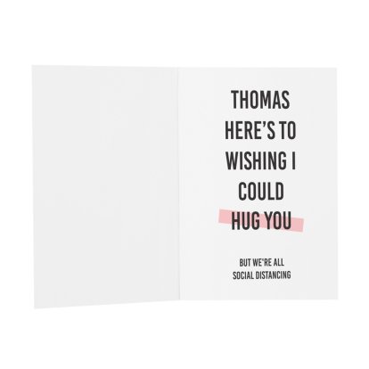 Personalised Social Distancing Message Card