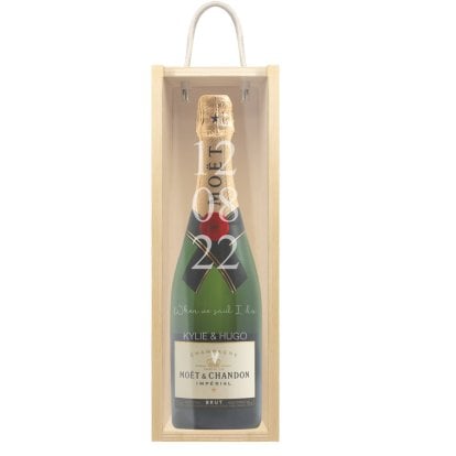 Personalised Special Date Champagne Box