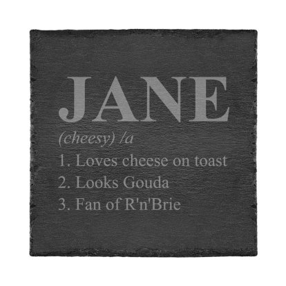 Personalised Square Slate Cheeseboard