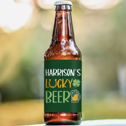 Personalised St Patrick's Day Beer