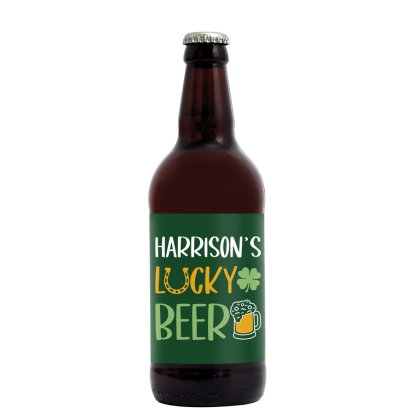 Personalised St Patrick's Day Beer