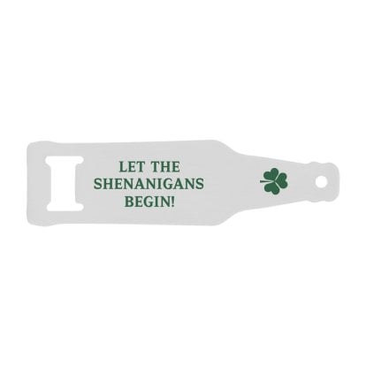 Personalised St Patrick's Day Clover Bottle Opener