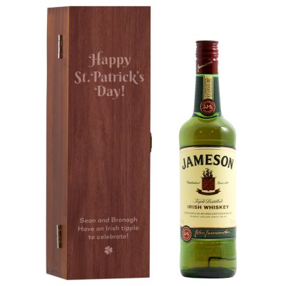 Personalised St Patrick's Day Jameson Whiskey